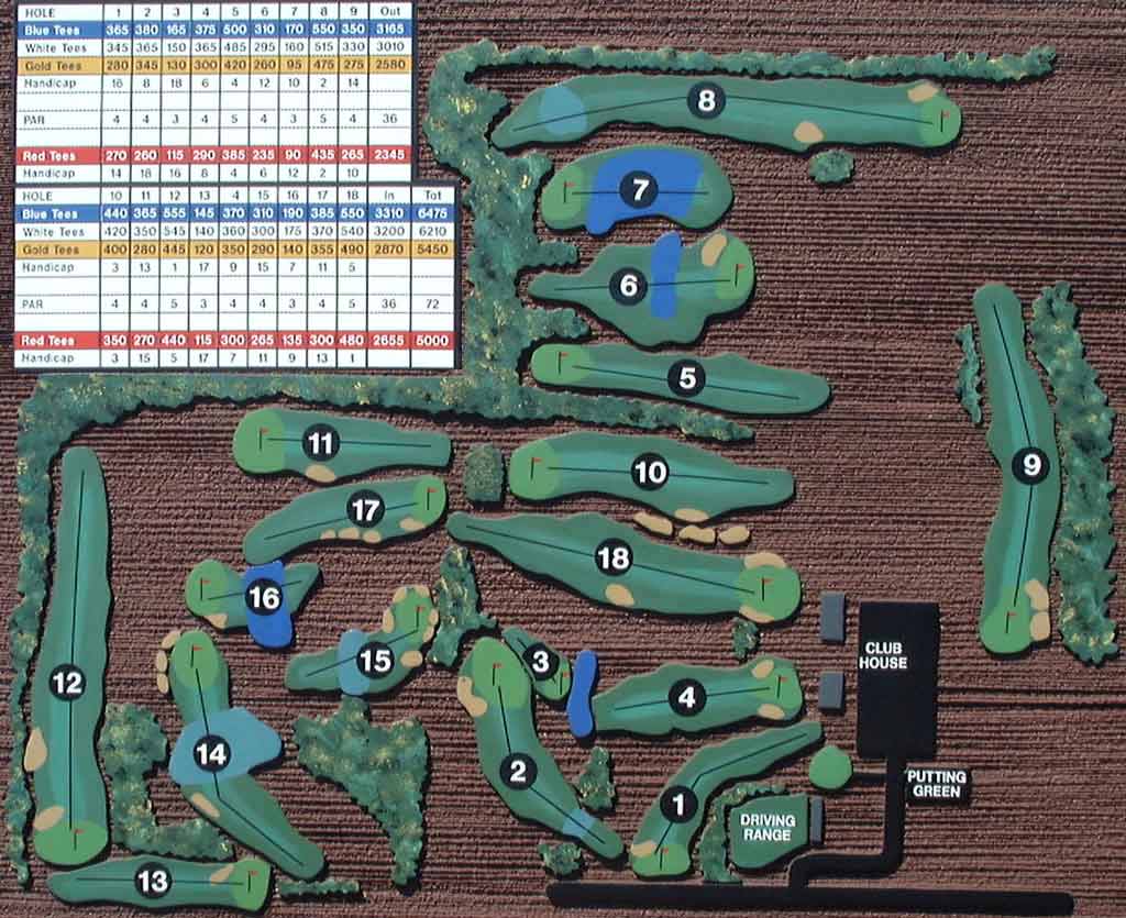 Course Layout Eagles Crossing Golf Course